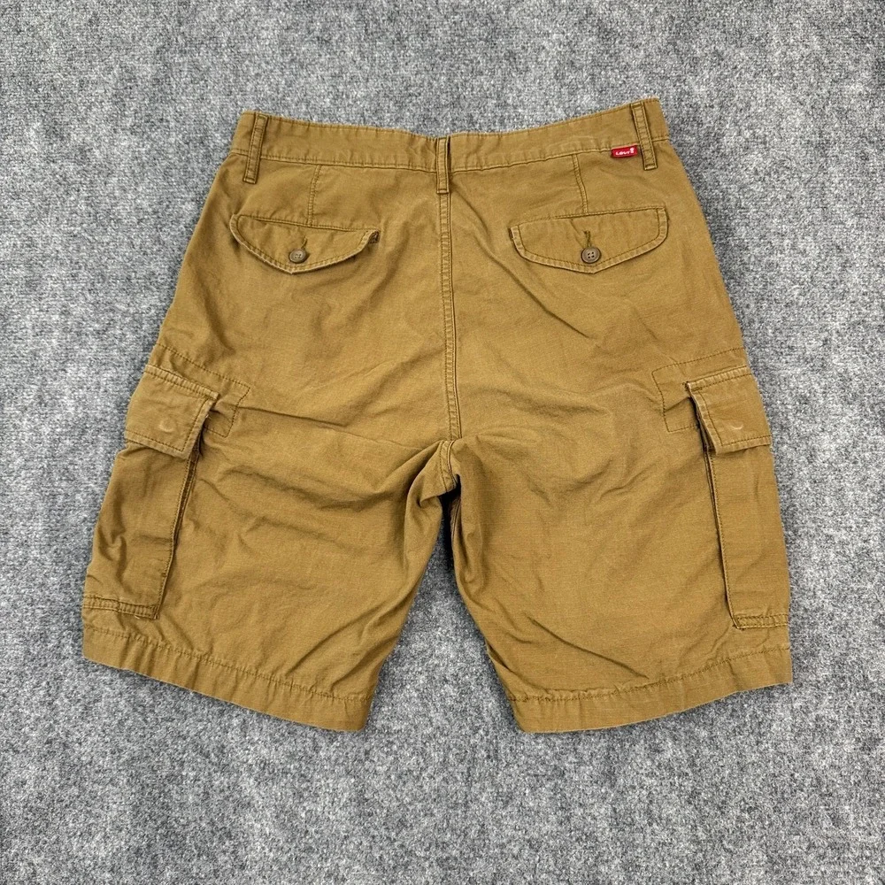 Levi's Mens Cargo Shorts Size 30 Brown Ripstop Cotton Utility Hiking Casual‎